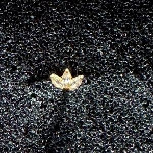 Astrid & Miyu 14k Gold Topaz Marquise Fan